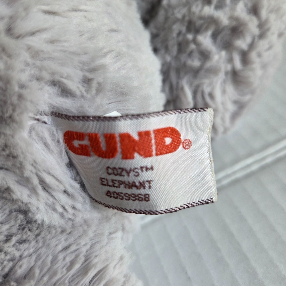 Gund Cozys Gray Elephant Plush Stuffed Animal Floppy Baby Zoo Safari 4059968 13" - Picture 7 of 10